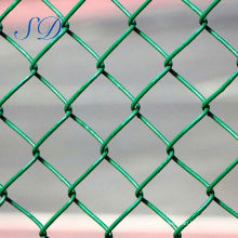 China Green PVC Chain Link Fence Diamond Mesh